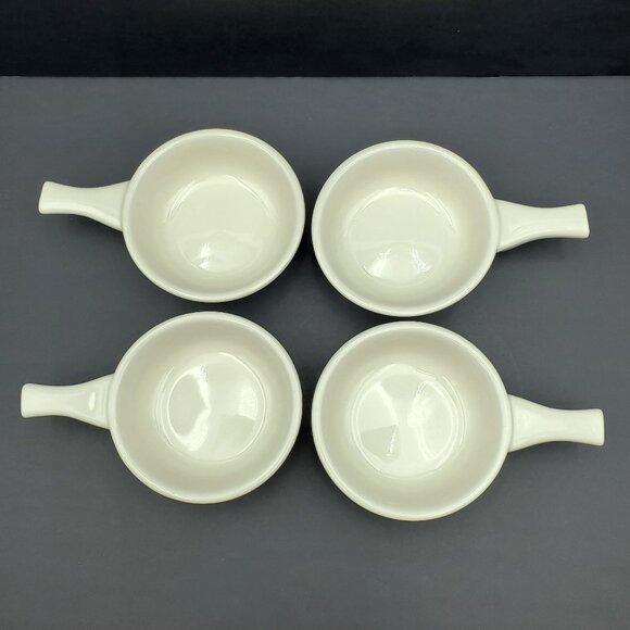 Tuxton Ivory Handled Soup Crocks Restaurant Ware Soup Chili Chowder Bowls - Picture 2 of 6